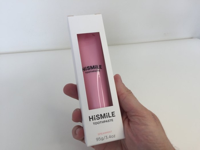 Hismile flavoured toothpaste dentist review