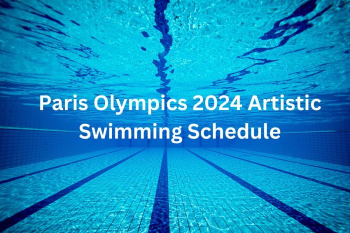 Artistic swimming schedule and results