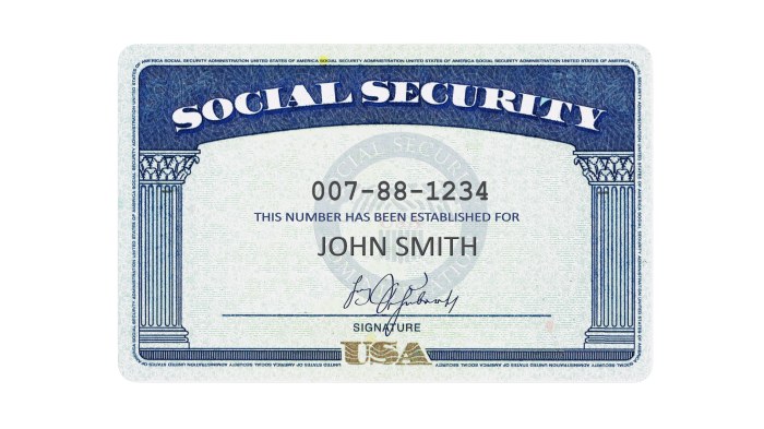 Social security numbers